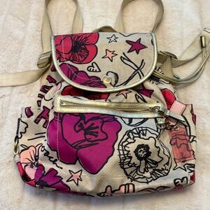 Coach Kyra Poppy Floral Backpack Purse